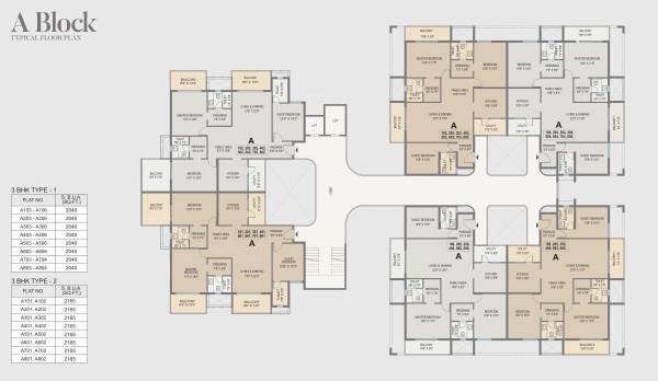  woods-ville Tower 1 Cluster Plan