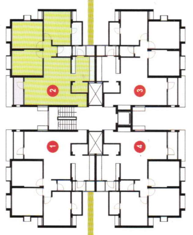  mangla greens project a 14 to a 17 & b 22 Tower A Cluster Plan from 1st to 5th Floor