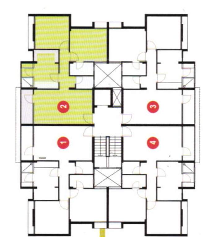  mangla greens project a 14 to a 17 & b 22 Tower B 22 Cluster Plan from 1st to 5th Floor