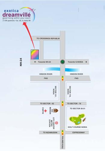 Location Plan exotica-dreamville-phase-iv-tower-t-14-&t-15 Location Plan