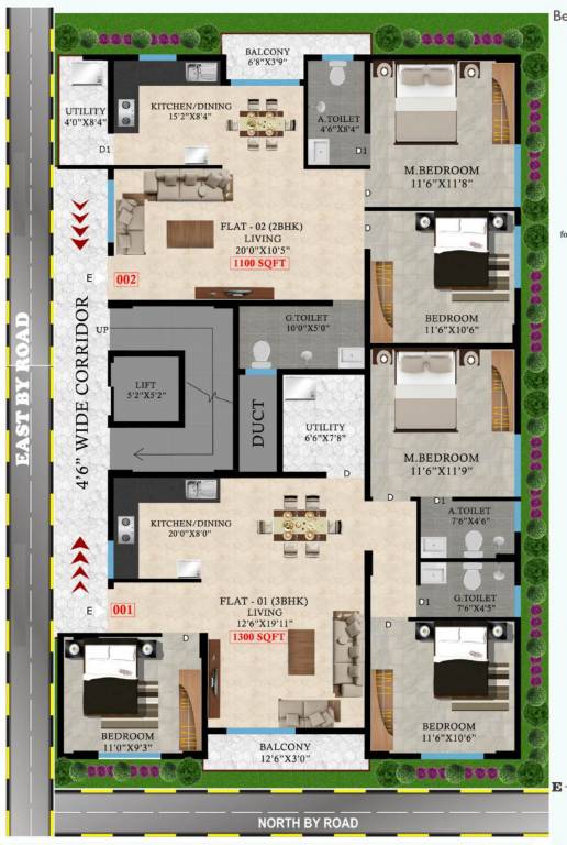  one Mythri One Typical Cluster Plan