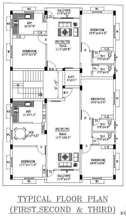  homes poongovin homes Homes Poongovin Homes Cluster Plan from 1st to 3rd Floor