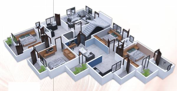  enclave-iii Enclave III Cluster Plan For 3d Typical Floor Plan
