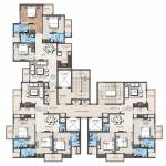 Kiavasa Cluster Plan For Typical Floor Plan  kiavasa Kiavasa Cluster Plan For Typical Floor Plan