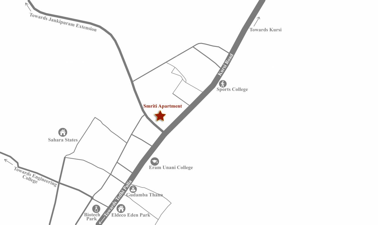  smriti apartment Location Plan
