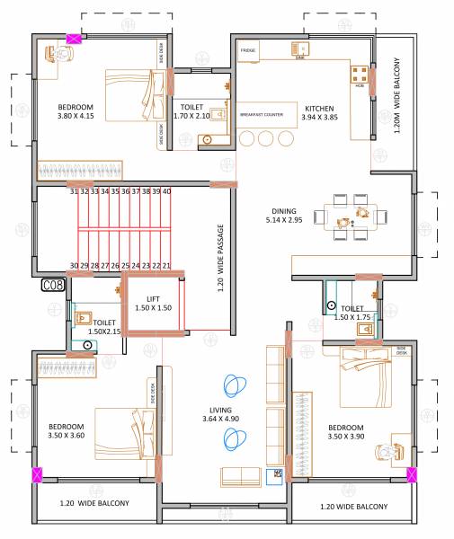  leela-residency Leela Residency Cluster Plan