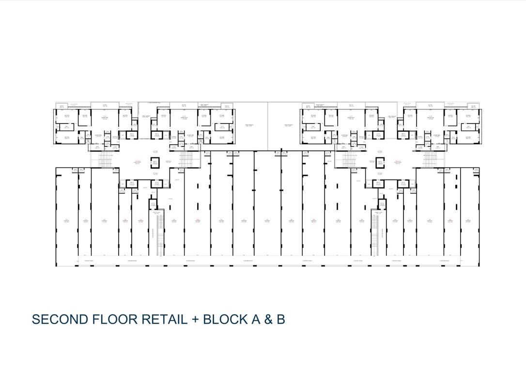  trogon centre court Tower A and B Cluster Plan for 2nd Floor