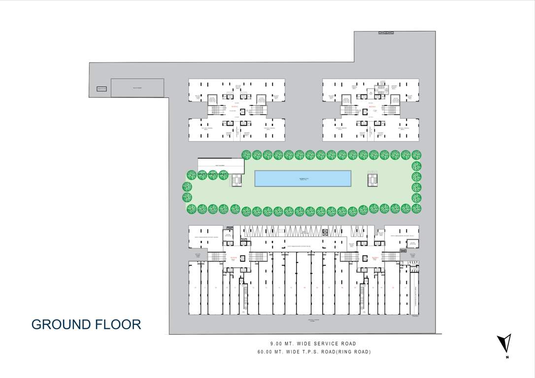  trogon centre court Tower A and B Cluster Plan for ground Floor