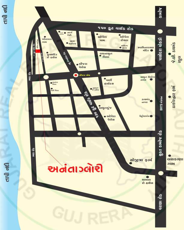 ananta glori Location Plan