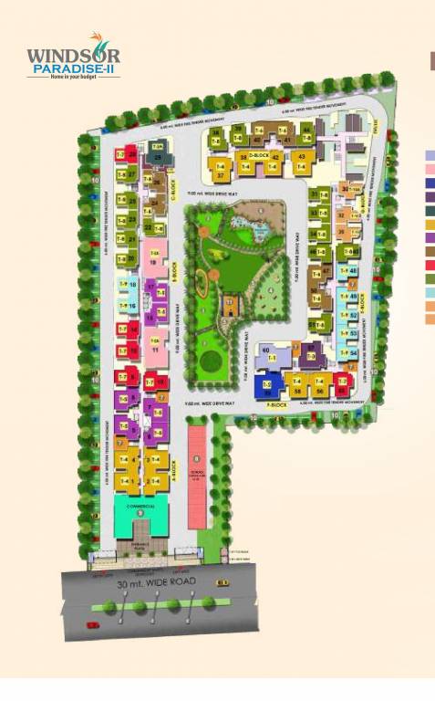  windsor paradise 2 block f Master Plan