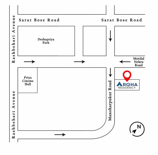  argha-residency Location Plan