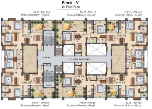  grand-castle-phase-ii Grand Castle Phase II Cluster Plan for 1st Floor
