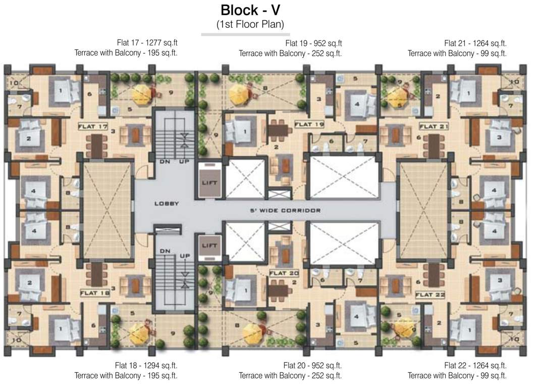  grand castle phase ii Grand Castle Phase II Cluster Plan for 1st Floor