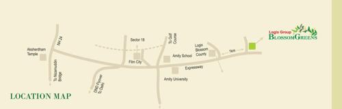 Location Plan blossom-greens-phase-3-tower-a-k-&-club-house Location Plan