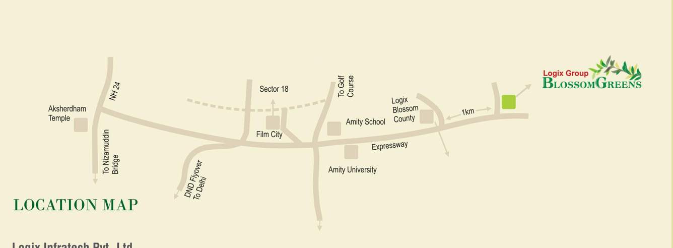  blossom greens phase 2 tower h i & j Location Plan