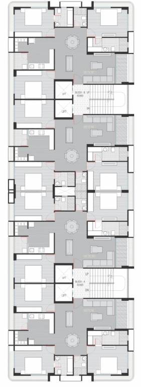  serenous life Tower A & B Typical Cluster Plan