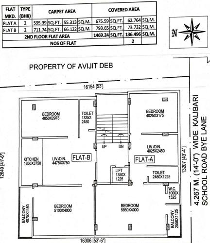  aarushi-apartment Aarushi Apartment Cluster Plan for 2nd Floor