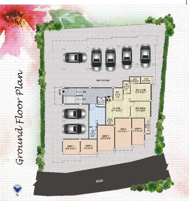  deb tarani apartment Tarani Apartment Cluster Plan