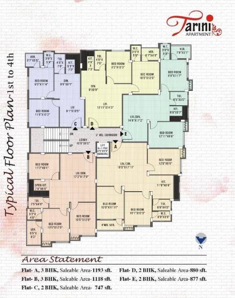  deb-tarani-apartment Tarani Apartment Cluster Plan