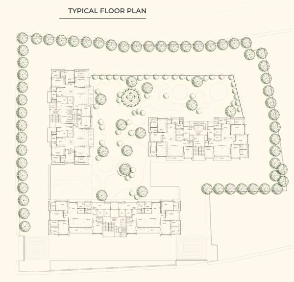  the-westin Tower A,B,C Cluster Plan For Typical Floor