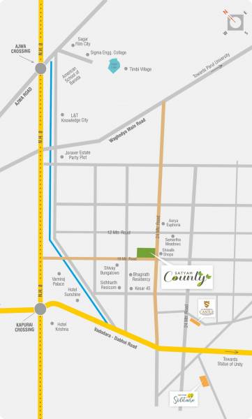 Location Plan satyam-county Location Plan