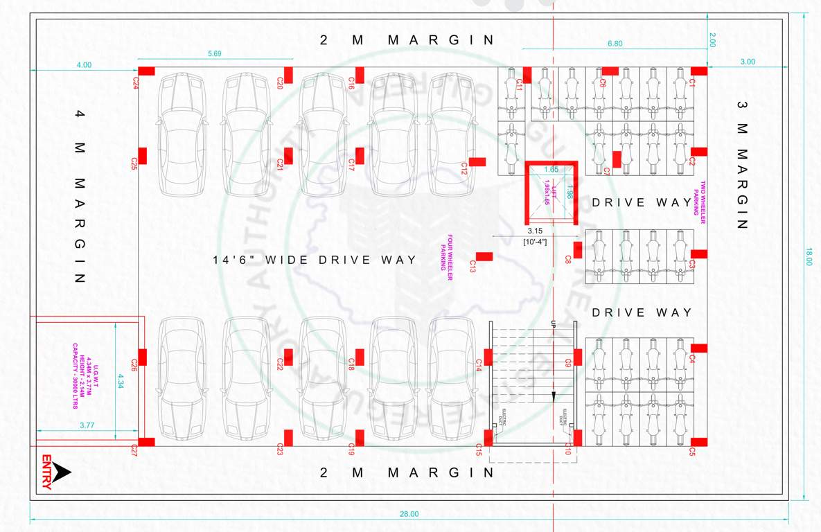 suramya Tower A Cluster Plan for Ground Floor