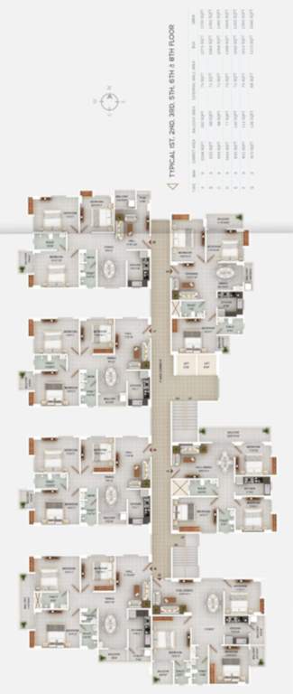  signature Signature Cluster Plan For 1, 2, 3, 5, 6, 8 Floor