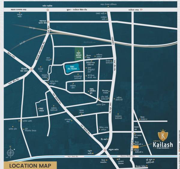  kailash-krupa-residency Location Plan