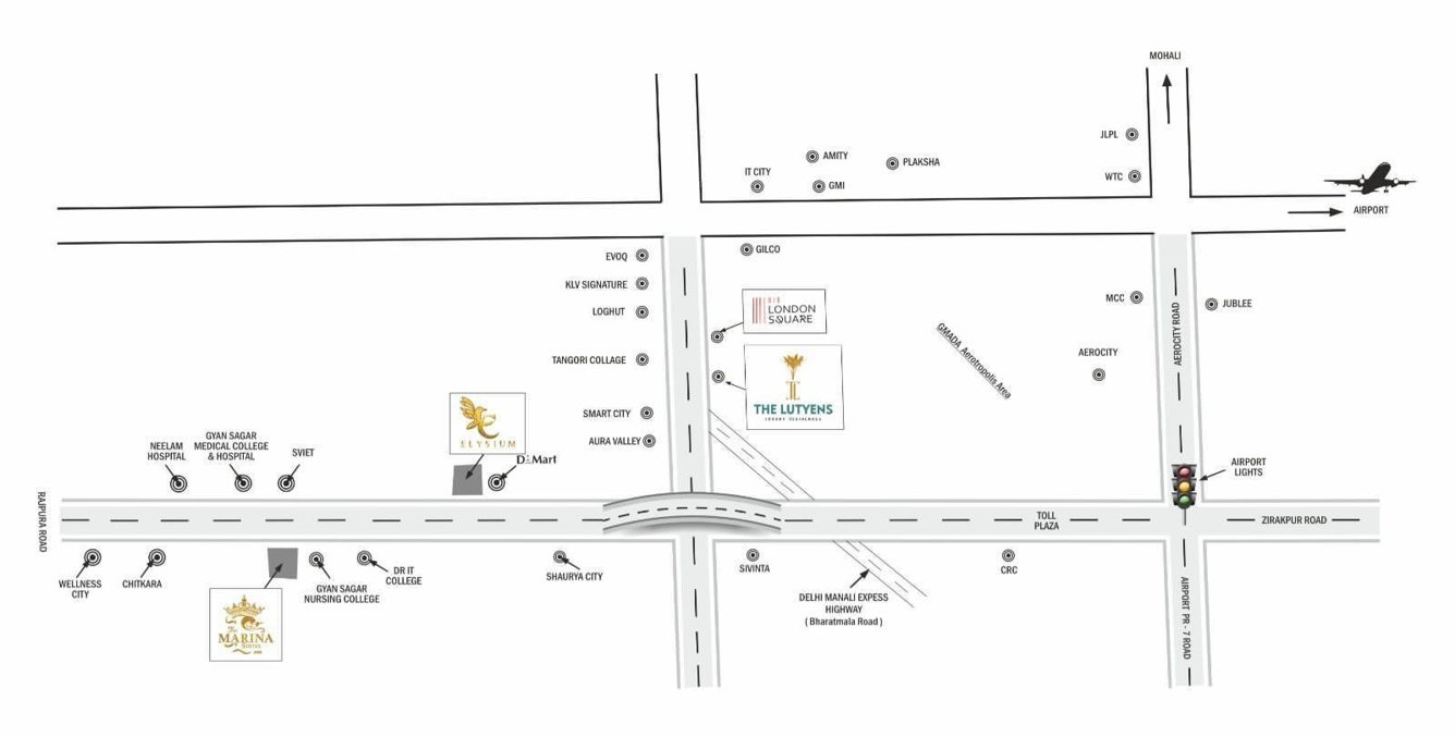  the lutyens Location Plan