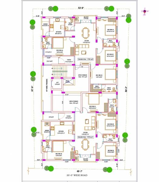  rose-garden Rose Garden Cluster Plan for 3rd Floor