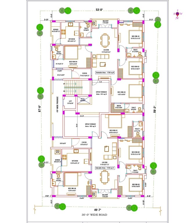  rose garden Rose Garden Cluster Plan for 3rd Floor