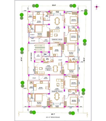  rose-garden Rose Garden Cluster Plan from 1st to 2nd Floor