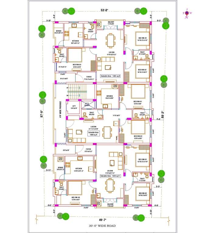  rose garden Rose Garden Cluster Plan from 1st to 2nd Floor