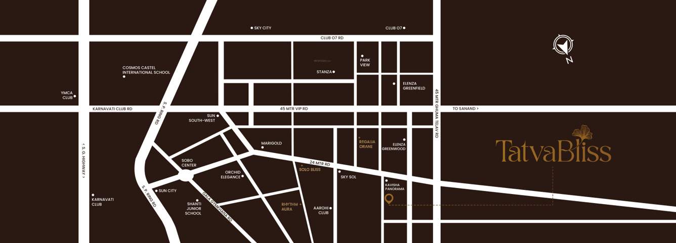  tatva bliss Location Plan