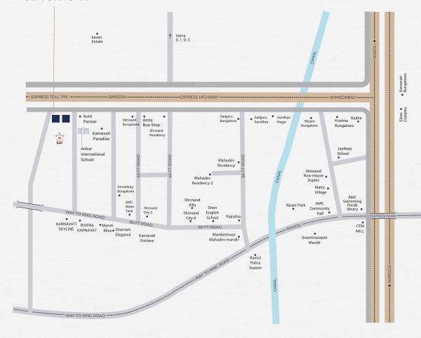  shreeji-skyline-2 Location Plan