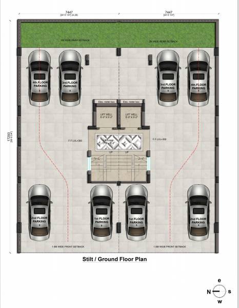  dev-luxury-floors Cluster Plan for ground Floor