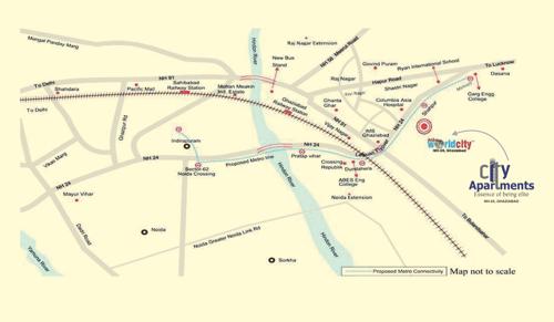  city-apartment-ghaziabad Location Plan