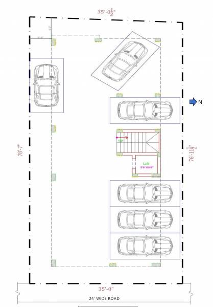  klm-6 KLM 6 Cluster Plan for ground Floor