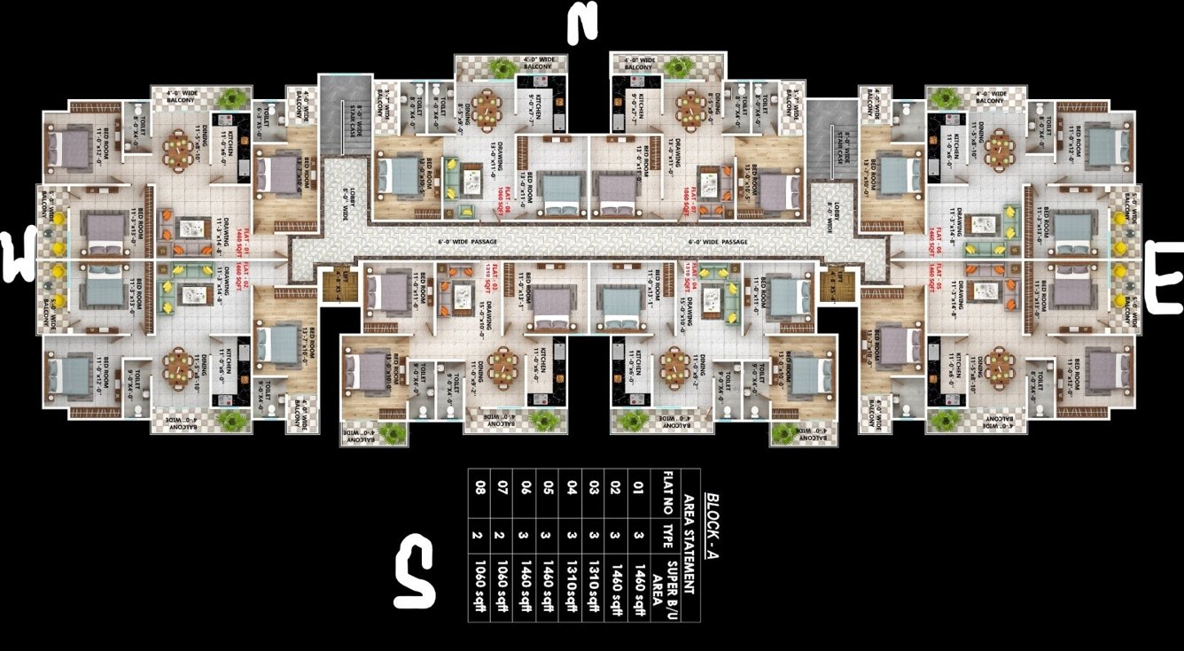  platinum s s residency Platinum S S Residency Block A Cluster Plan