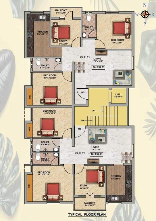  elite floors Cluster Plan