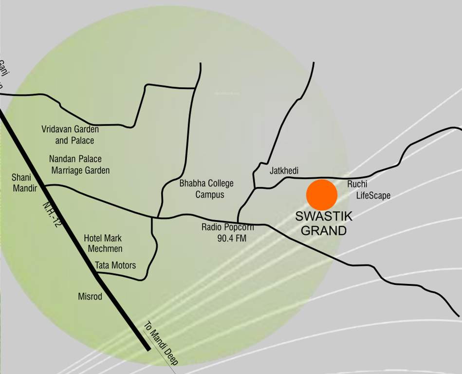  swastik grand phase 4 Location Plan
