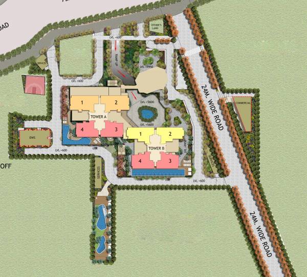  twin-tower-dxp Layout Plan