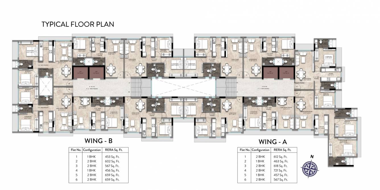  sanghvi aria Tower A  And Tower B Cluster Plan