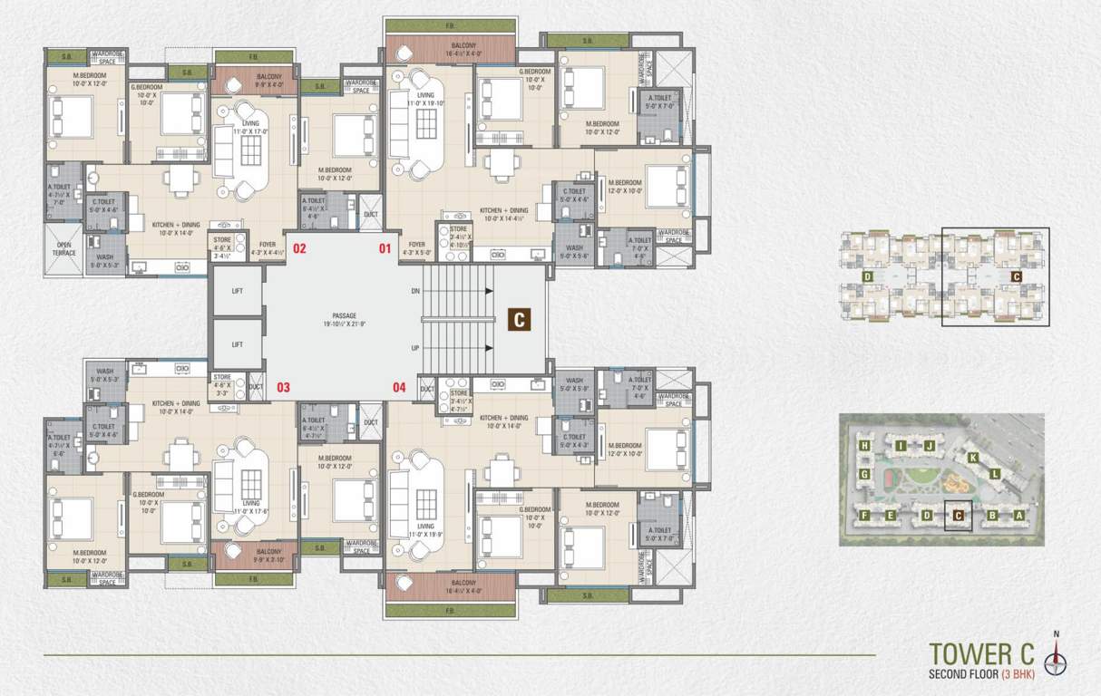  anand aspire Anand Aspire Tower C Cluster Plan