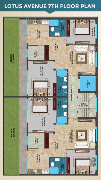  nehra-lotus-avenue Cluster Plan for 7th Floor