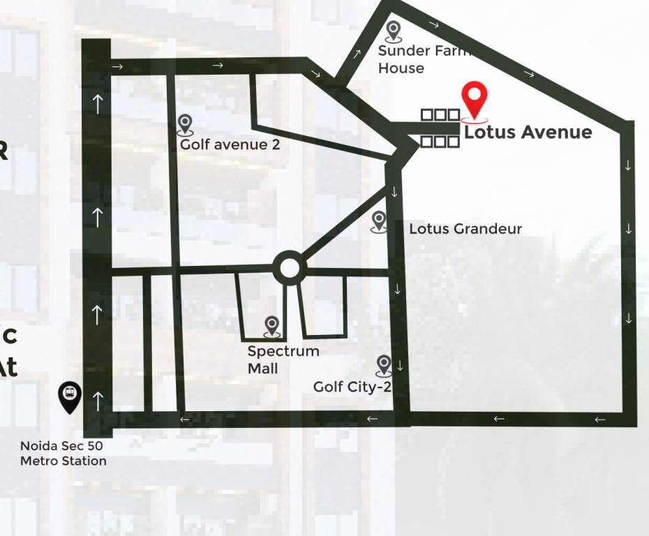nehra lotus avenue Location Plan