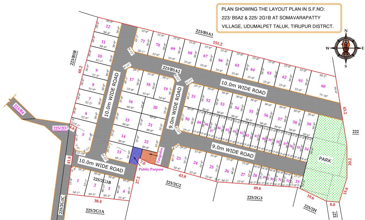 muthumalai andavar nagar Layout Plan