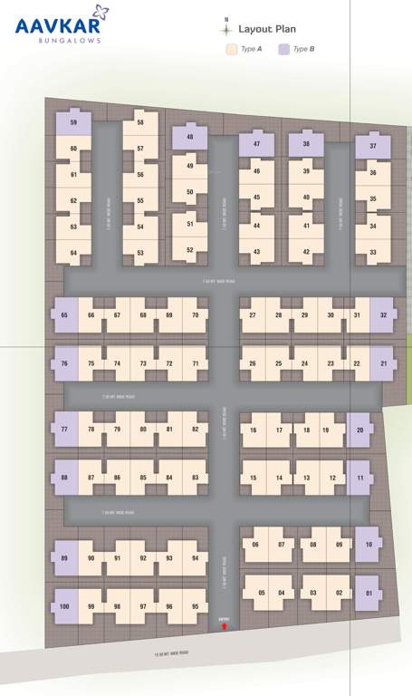  aavkar bunglows phase 1 Layout Plan