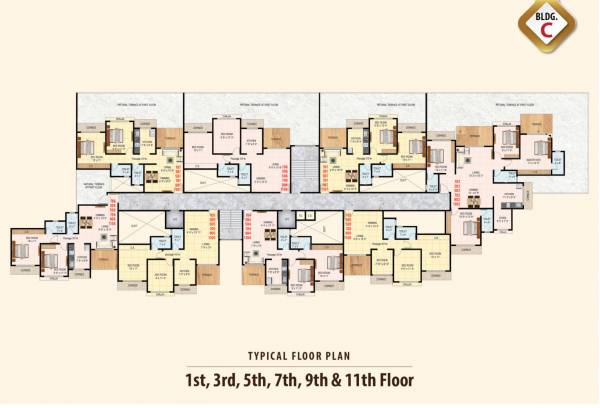  manohar-vikas-shreeji-paraiso C WING Cluster Plan