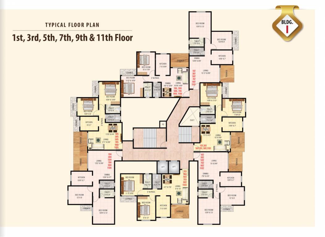  manohar vikas shreeji paraiso I WING Cluster Plan